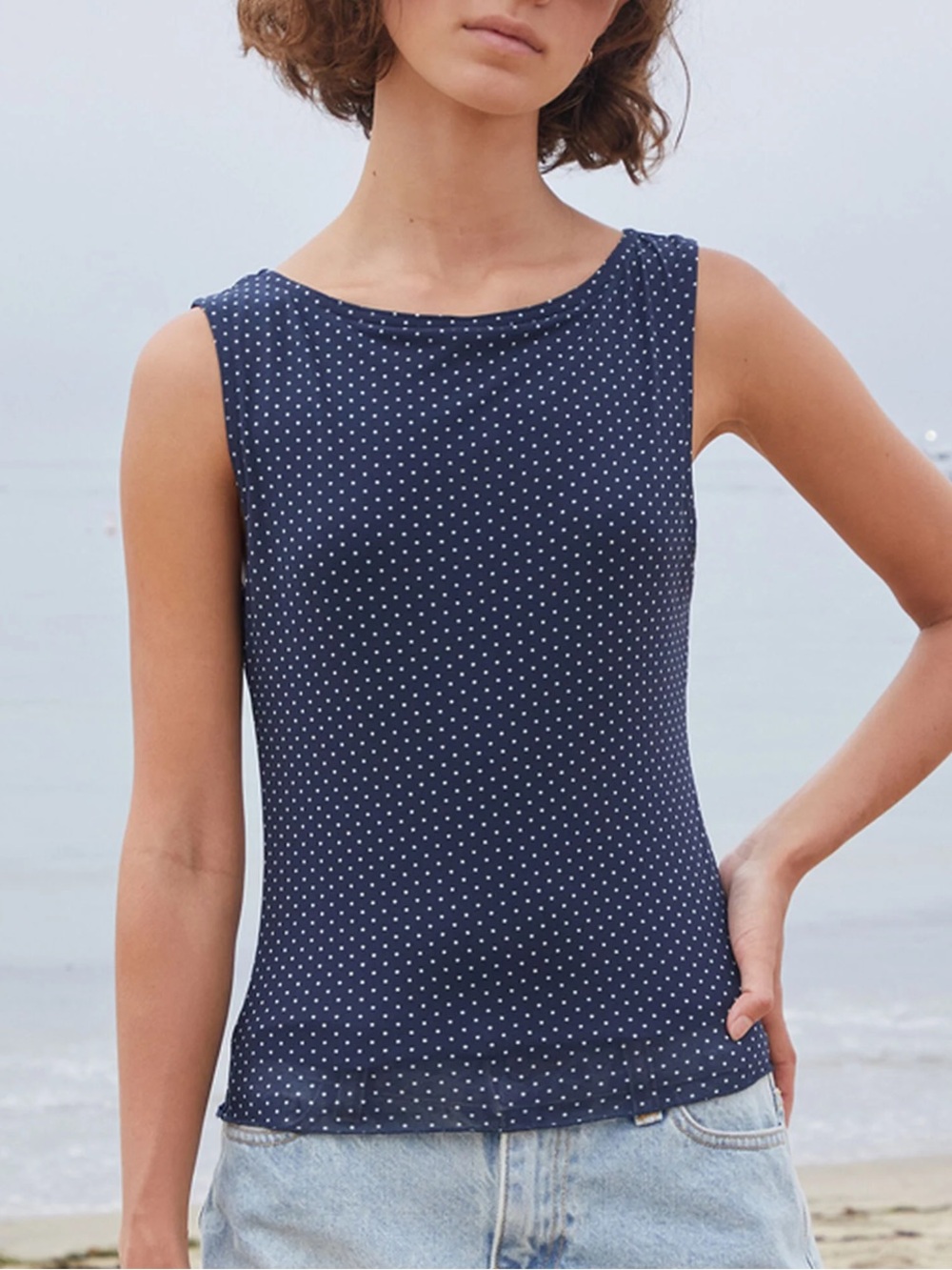 Brandy Melville Polka Dot Top
